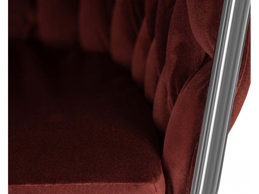 Стул барный DOBRIN MARCEL, винный велюр (MJ9-35)