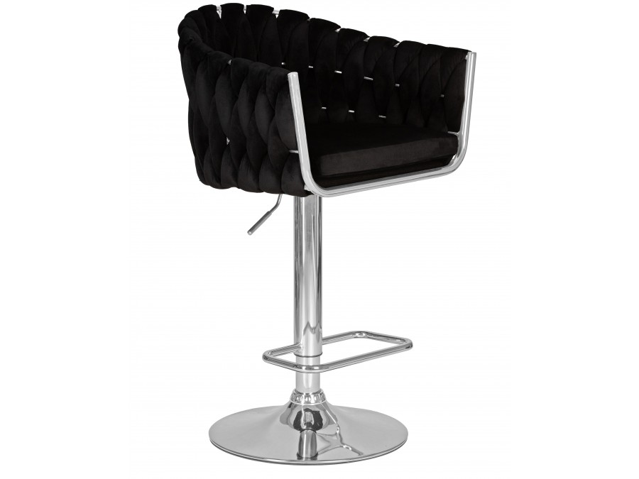 Стул барный DOBRIN MARCEL, черный велюр (MJ9-101)