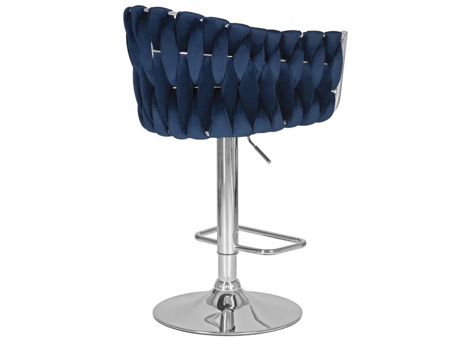 Стул барный DOBRIN MARCEL, синий велюр (MJ9-117)