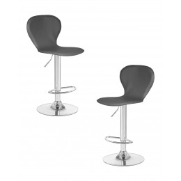 Набор 2 шт Стул барный DOBRIN ELISA, серый