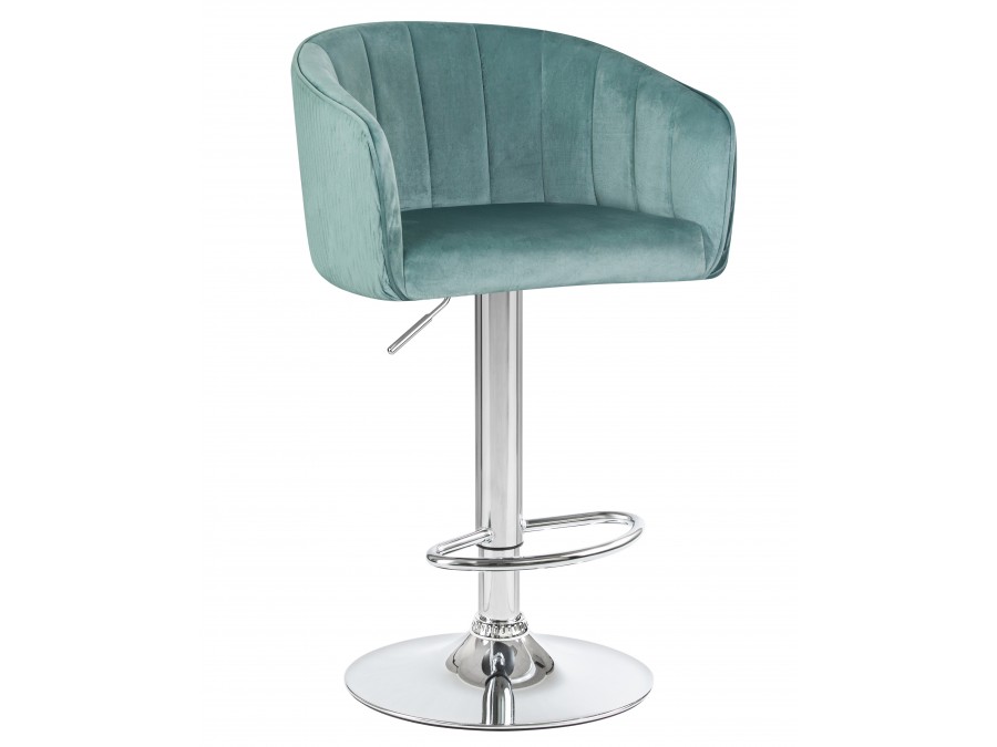 Стул барный DOBRIN DARCY, мятный велюр (1922-8)