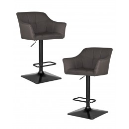 Набор 2 шт Стул барный DOBRIN RALF, темно-серый (LAR-106D-26)