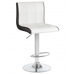 Стул барный DOBRIN CANDY, бело-чёрный