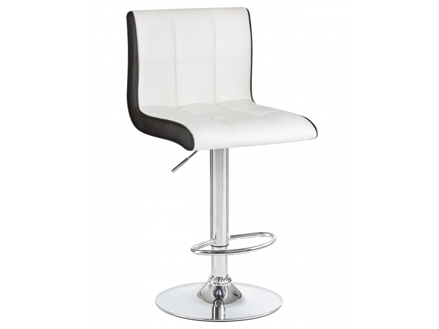 Стул барный DOBRIN CANDY, бело-чёрный