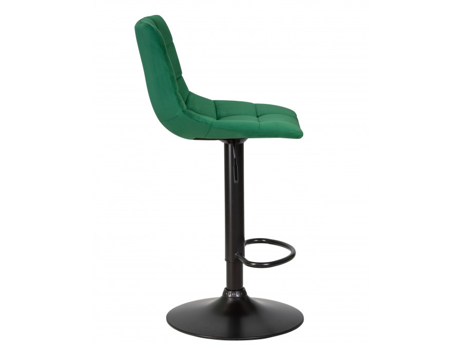 Стул барный DOBRIN TAILOR BLACK, зеленый велюр (MJ9-88)