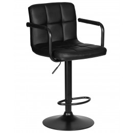 Стул барный DOBRIN KRUGER ARM BLACK, черный