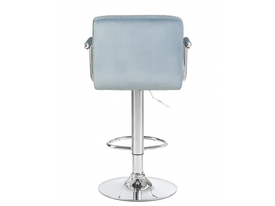 Стул барный DOBRIN KRUGER ARM, пудрово-голубой велюр (MJ9-74)