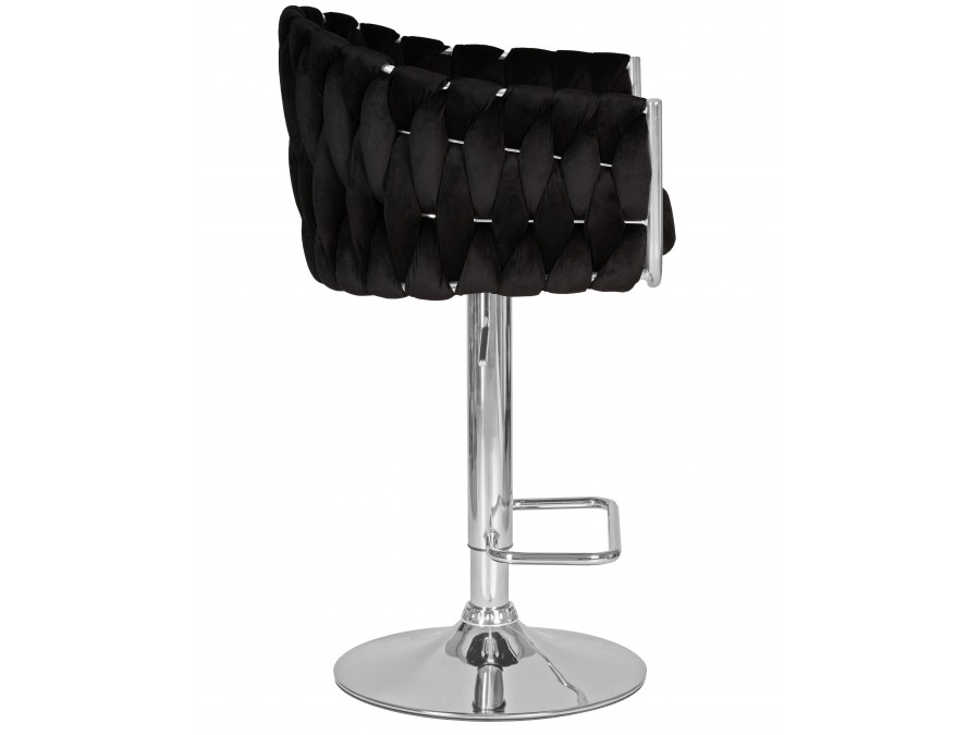 Стул барный DOBRIN MARCEL, черный велюр (MJ9-101)