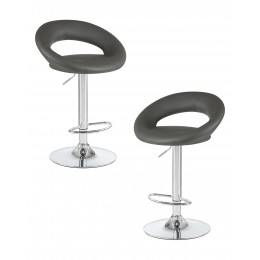 Набор 2 шт Стул барный DOBRIN MIRA, серый