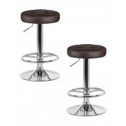 Набор 2 шт Табурет барный DOBRIN BRUNO, коричневый