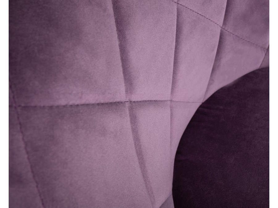 Стул барный DOBRIN LOGAN BLACK, пудрово-сиреневый велюр (MJ9-52)