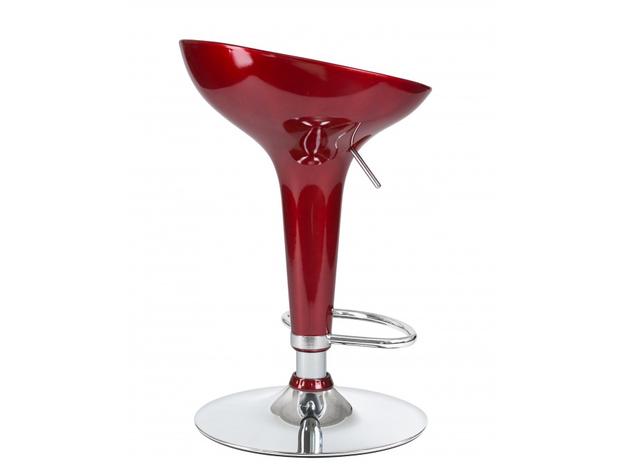 Стул барный DOBRIN BOMBA, бордовый металлик