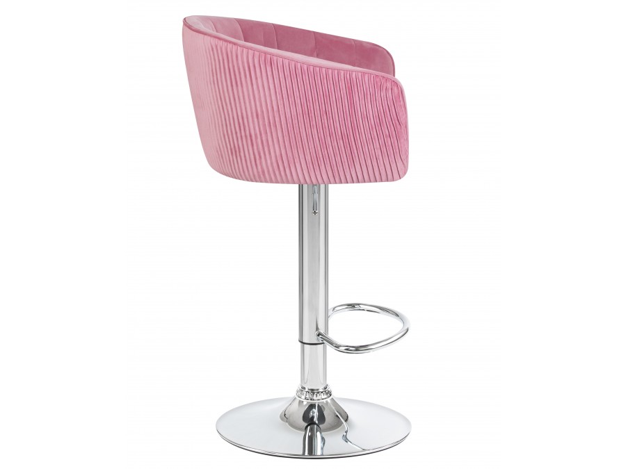 Стул барный DOBRIN DARCY, розовый велюр (1922-16)
