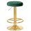 Табурет барный DOBRIN BRUNO GOLD, зеленый велюр (MJ9-88)