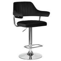 Стул барный DOBRIN CHARLY, черный велюр (MJ9-101)