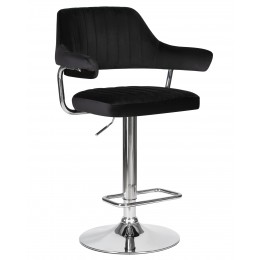 Стул барный DOBRIN CHARLY, черный велюр (MJ9-101)