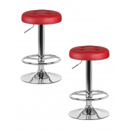 Набор 2 шт Табурет барный DOBRIN BRUNO, бордовый