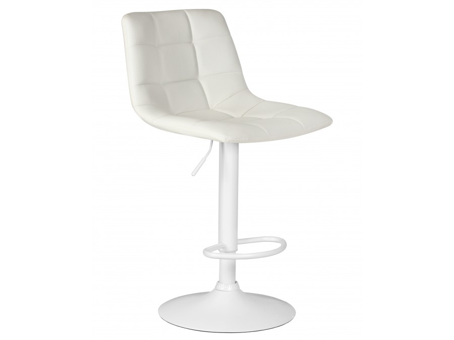 Стул барный DOBRIN TAILOR WHITE, белый PU