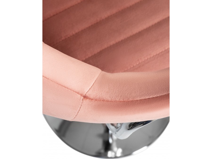 Стул барный DOBRIN CHARLY, пудрово-розовый велюр (MJ9-32)