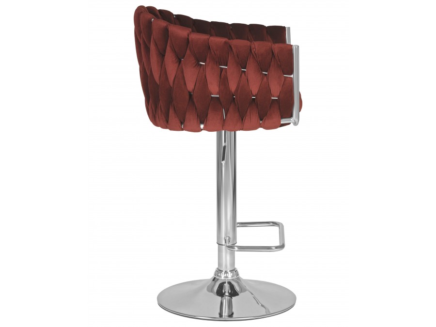 Стул барный DOBRIN MARCEL, винный велюр (MJ9-35)