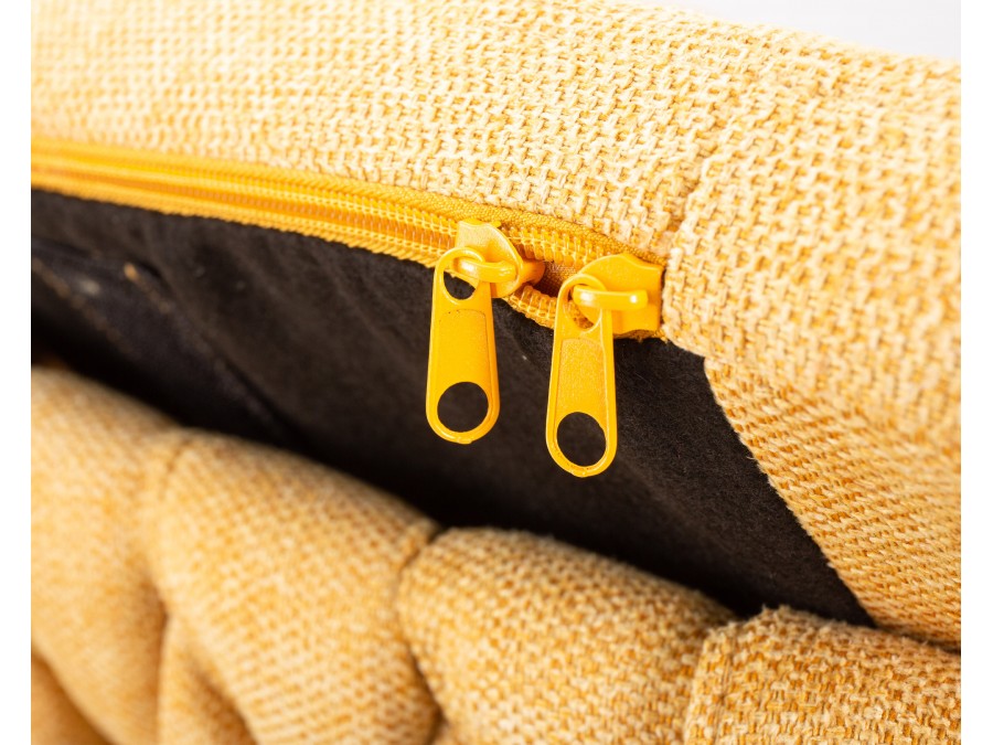 Стул барный DOBRIN LEON, жёлтая ткань (LAR 275-8)