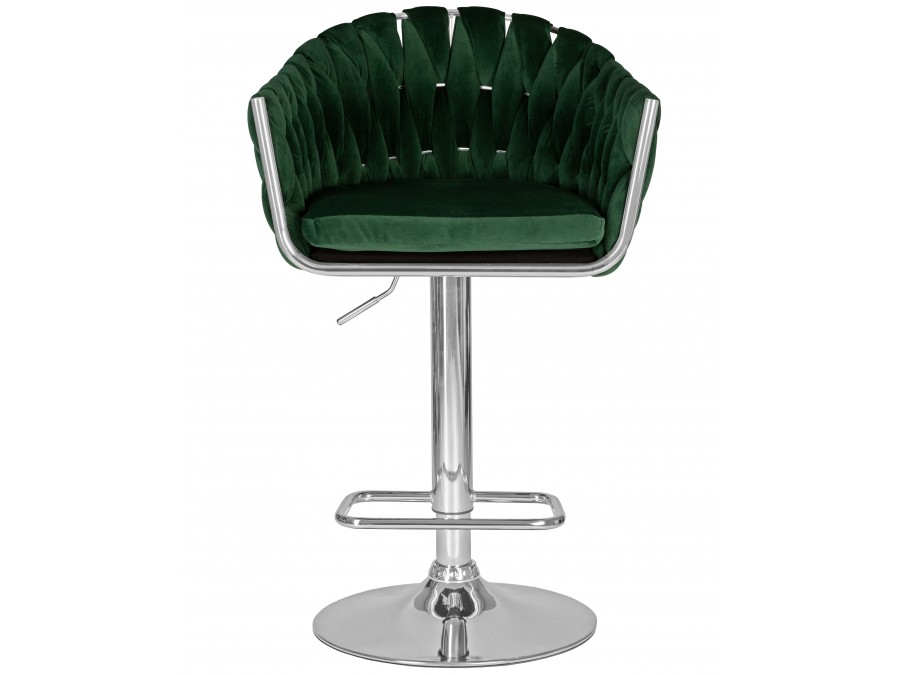 Стул барный DOBRIN MARCEL, зеленый велюр (MJ9-88)