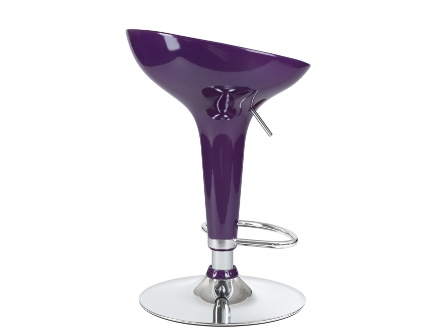 Стул барный DOBRIN BOMBA, фиолетовый металлик