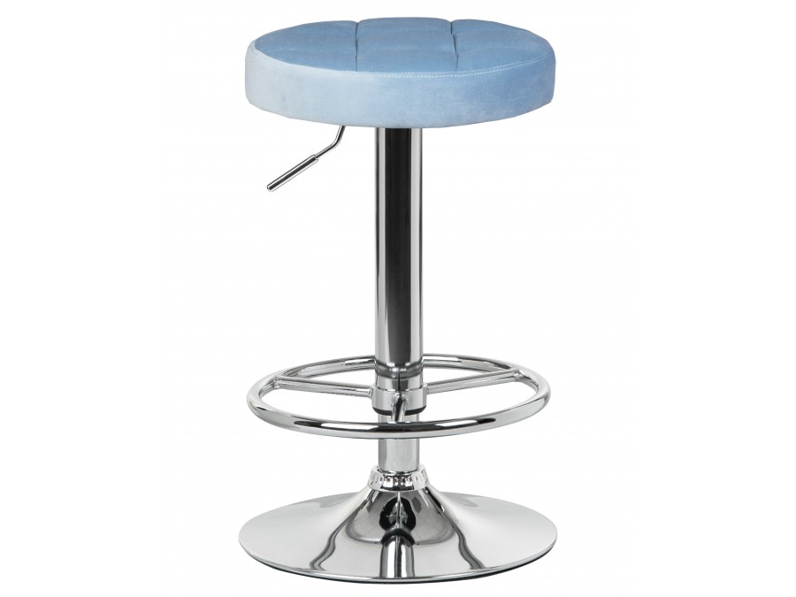 Табурет барный DOBRIN BRUNO, пудрово-голубой велюр (MJ9-74)