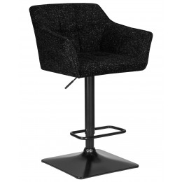 Стул барный DOBRIN RALF, черный твид (LEO18)