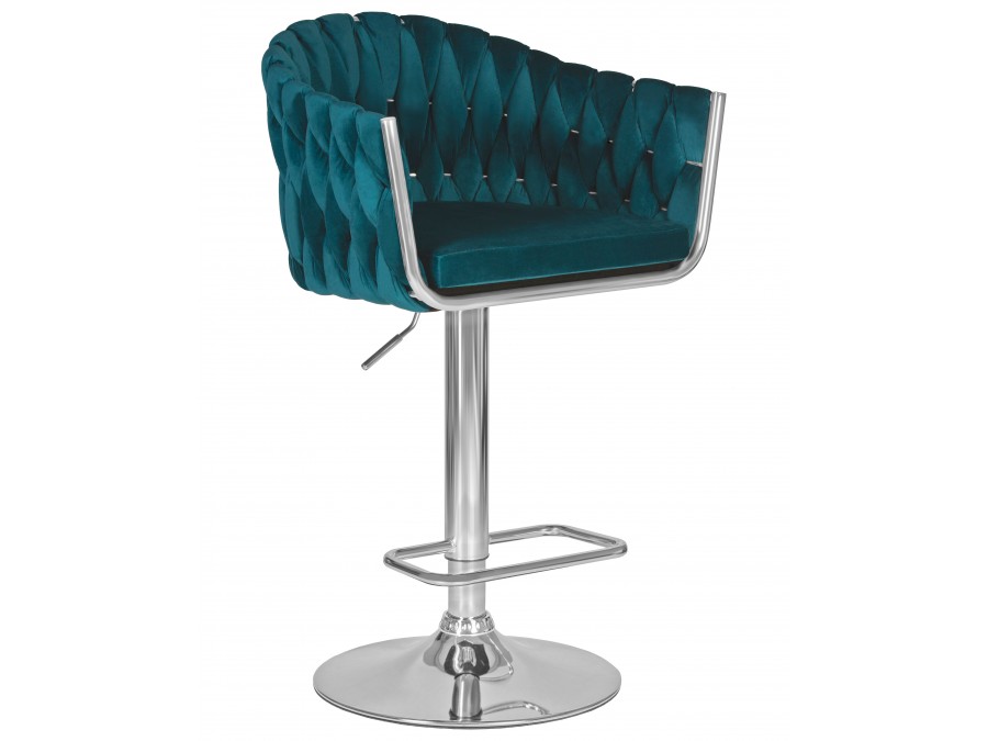 Стул барный DOBRIN MARCEL, морской волны велюр (MJ9-99)