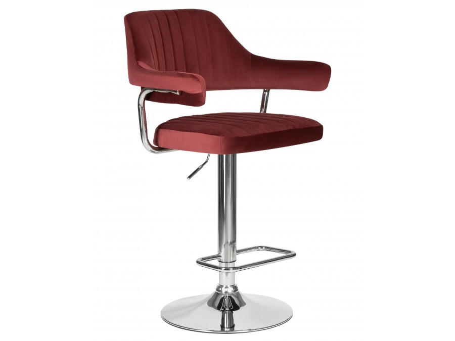 Стул барный DOBRIN CHARLY, винный велюр (MJ9-35)