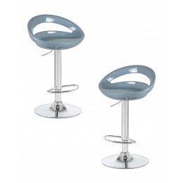 Набор 2 шт Стул барный DOBRIN DISCO, серый