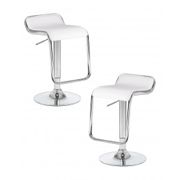 Набор 2 шт Стул барный DOBRIN CRACK, белый