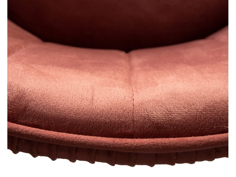 Стул барный DOBRIN DARCY, бронзово-розовый велюр (1922-17)