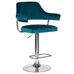 Стул барный DOBRIN CHARLY, морской волны велюр (MJ9-99)