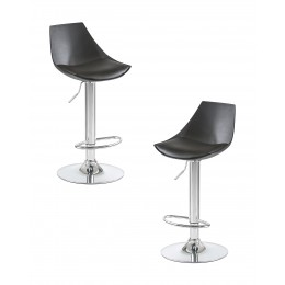 Набор 2 шт Стул барный DOBRIN ROCKY, чёрный