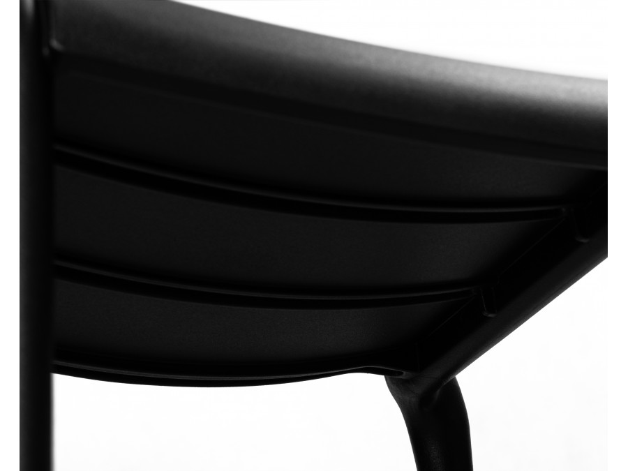 Набор 4 шт Стул полубарный DOBRIN NESSA, черный (B-03)