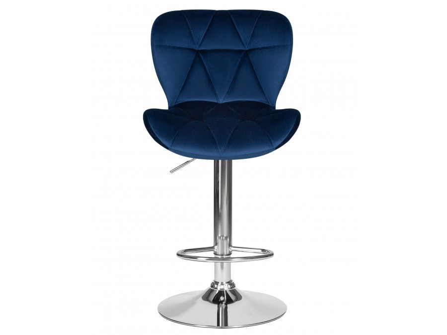 Набор 2 шт Стул барный DOBRIN BARNY, синий велюр (MJ9-117)
