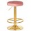 Табурет барный DOBRIN BRUNO GOLD, пудрово-розовый велюр (MJ9-32)