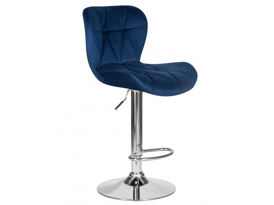 Набор 2 шт Стул барный DOBRIN BARNY, синий велюр (MJ9-117)