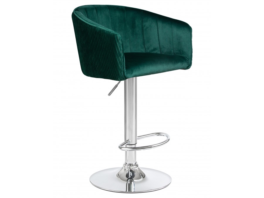 Стул барный DOBRIN DARCY, зеленый велюр (1922-9)