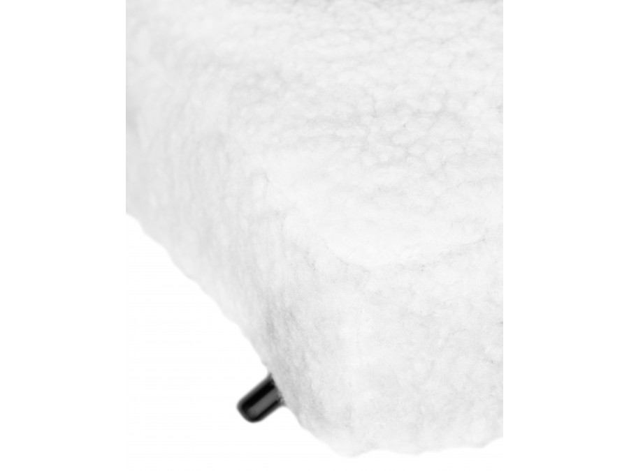 Стул барный DOBRIN LEO, белый букле (13)