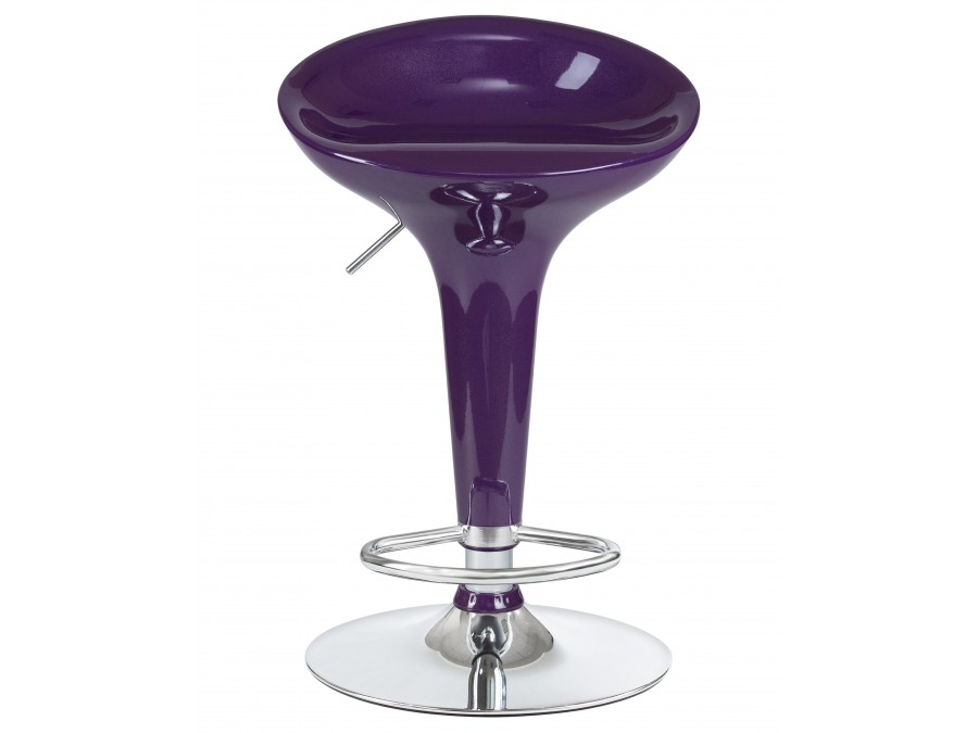 Стул барный DOBRIN BOMBA, фиолетовый металлик