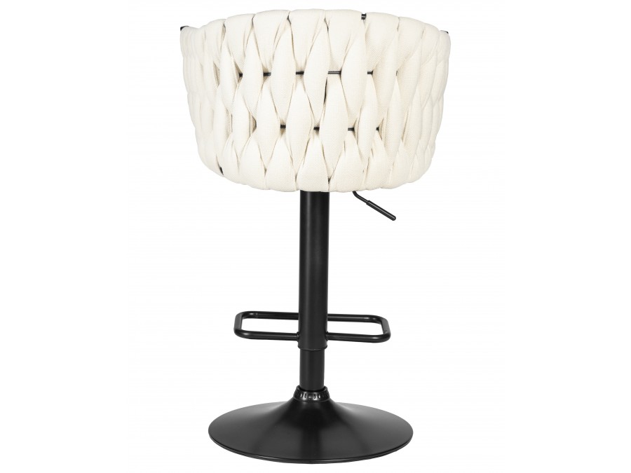 Стул барный DOBRIN LEON, кремовая ткань (LAR 275-33)