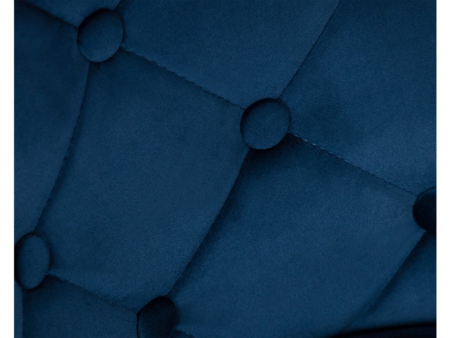 Стул барный DOBRIN JOSEPH BLACK, синий велюр (MJ9-117)