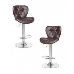 Набор 2 шт Стул барный DOBRIN BARNY, коричневый