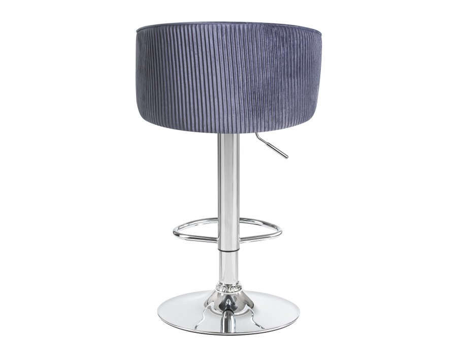 Стул барный DOBRIN DARCY, серый велюр (1922-19)