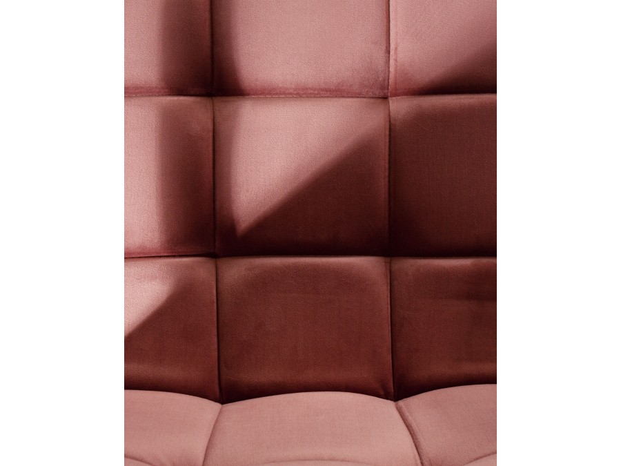 Стул барный DOBRIN KRUGER ARM, пудрово-розовый велюр (MJ9-32)