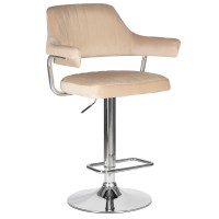 Стул барный DOBRIN CHARLY, бежевый велюр (MJ9-10)
