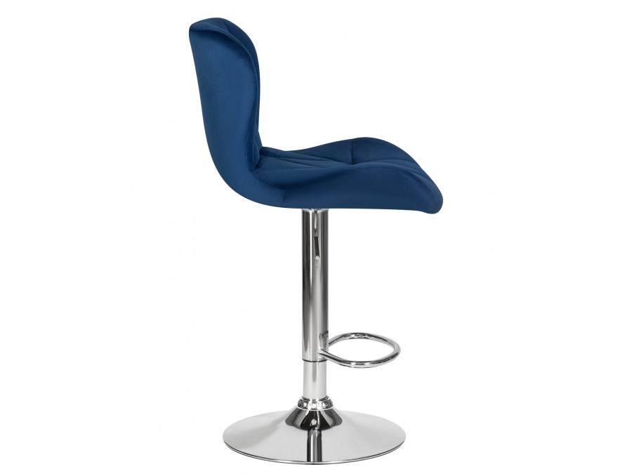 Набор 2 шт Стул барный DOBRIN BARNY, синий велюр (MJ9-117)